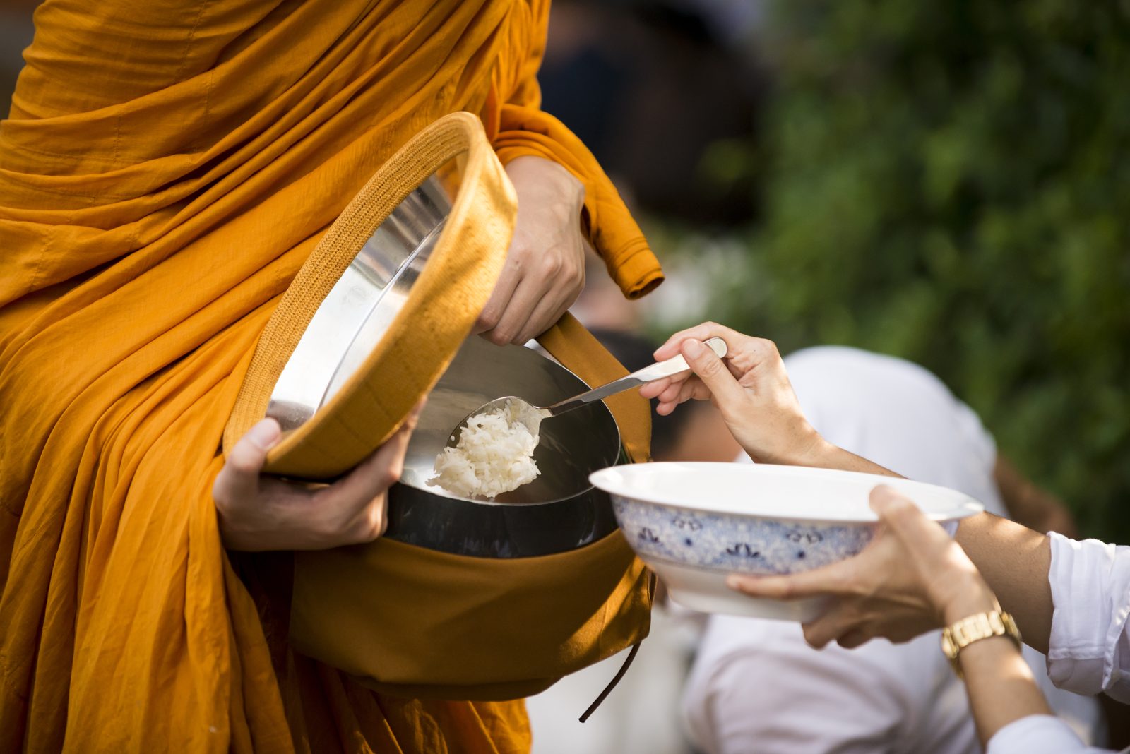 Traditional Monk Water Blessing